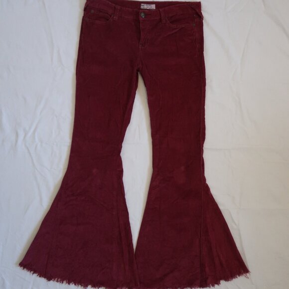 Free People Corduroy Flare/Bell Botton Pants Size 30 - Picture 1 of 3